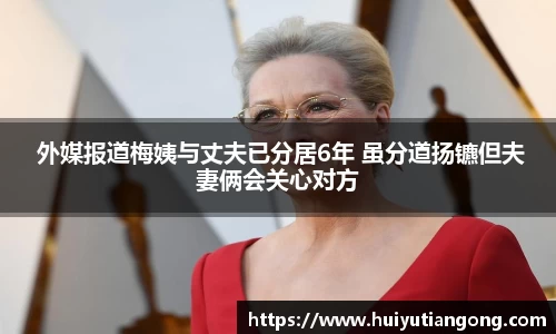 NG 外媒报道梅姨与丈夫已分居6年 虽分道扬镳但夫妻俩会关心对方